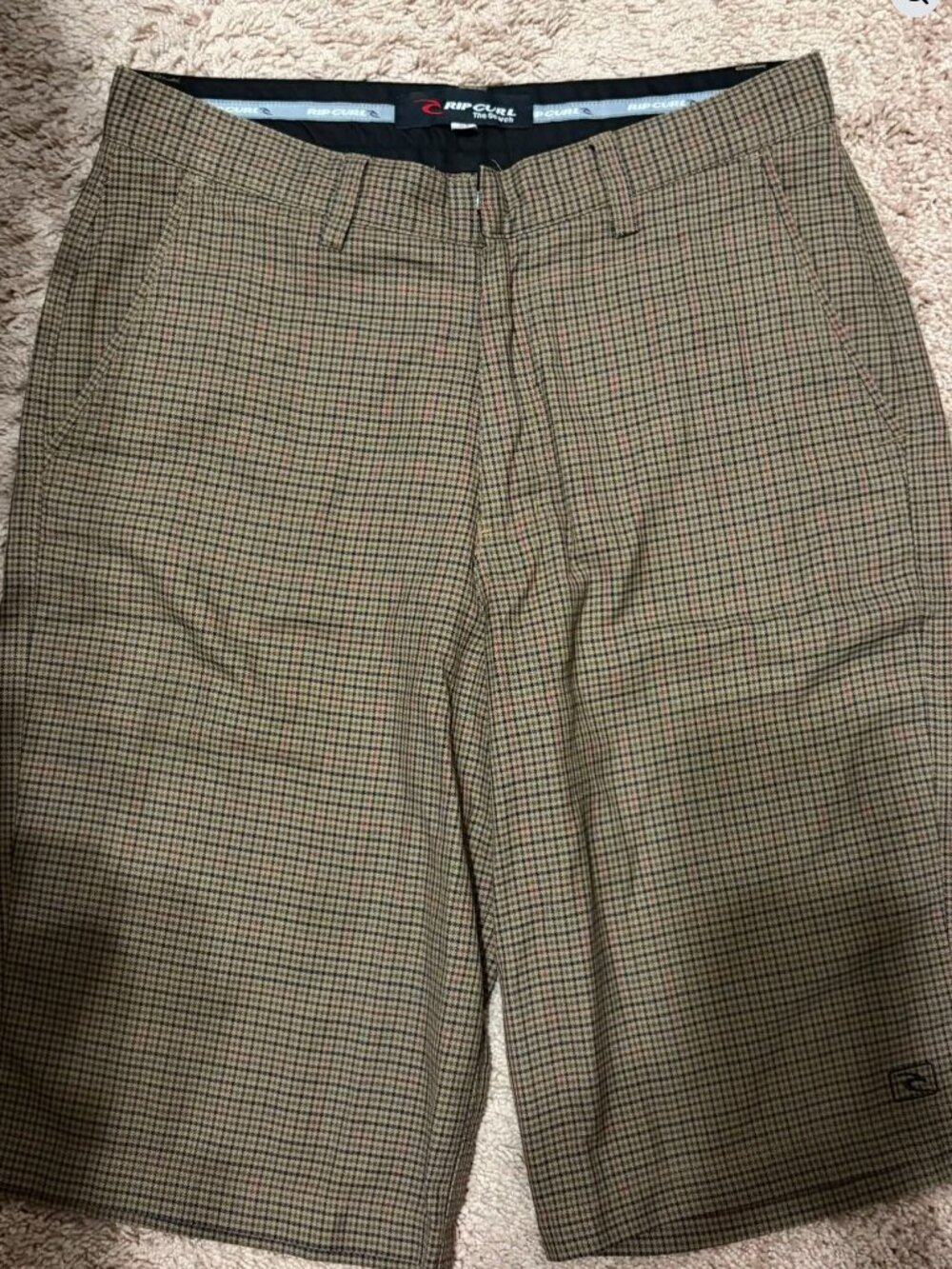 Men's Rip Curl Plaid Shorts Size 30